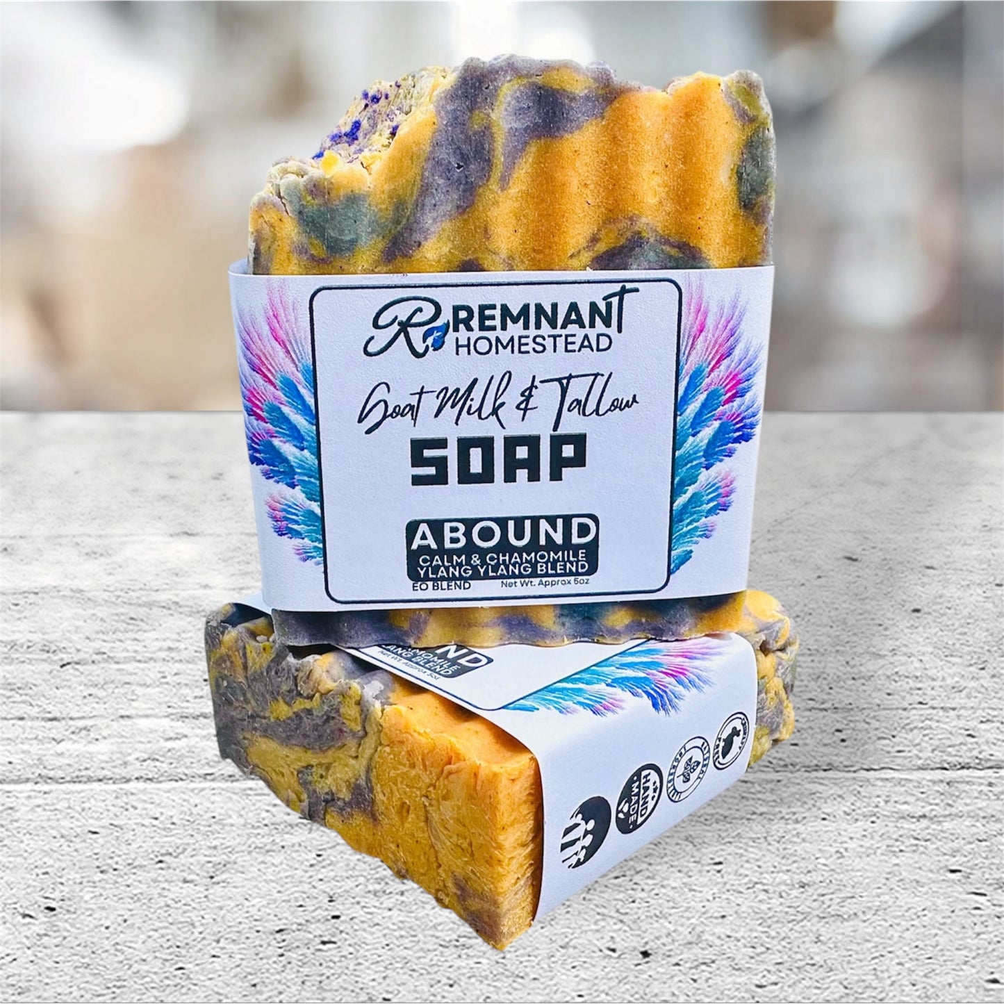 Goat Milk & Tallow Soap Bars [ALL *ESSENTIAL OIL*ONLY SCENTS] | Botanical Infused | Rich Moisture