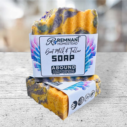 Goat Milk & Tallow Soap Bars [ALL *ESSENTIAL OIL*ONLY SCENTS] | Botanical Infused | Rich Moisture