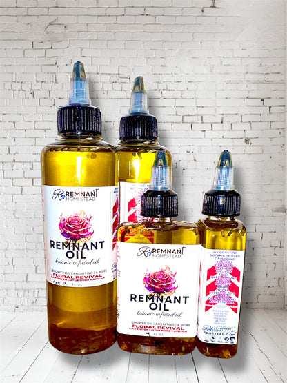 REMNANT OIL -ALL PURPOSE PURE INFUSED OIL| ALL VARIETIES [Shower Oil, Shave, Beard, Bug Repel, Rash, etc]