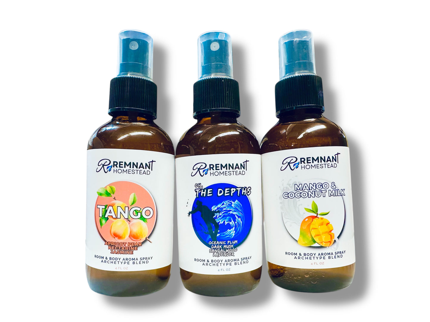 Body, Room, & Linen Sprays | ALL SCENTS | 4oz Glass Spray