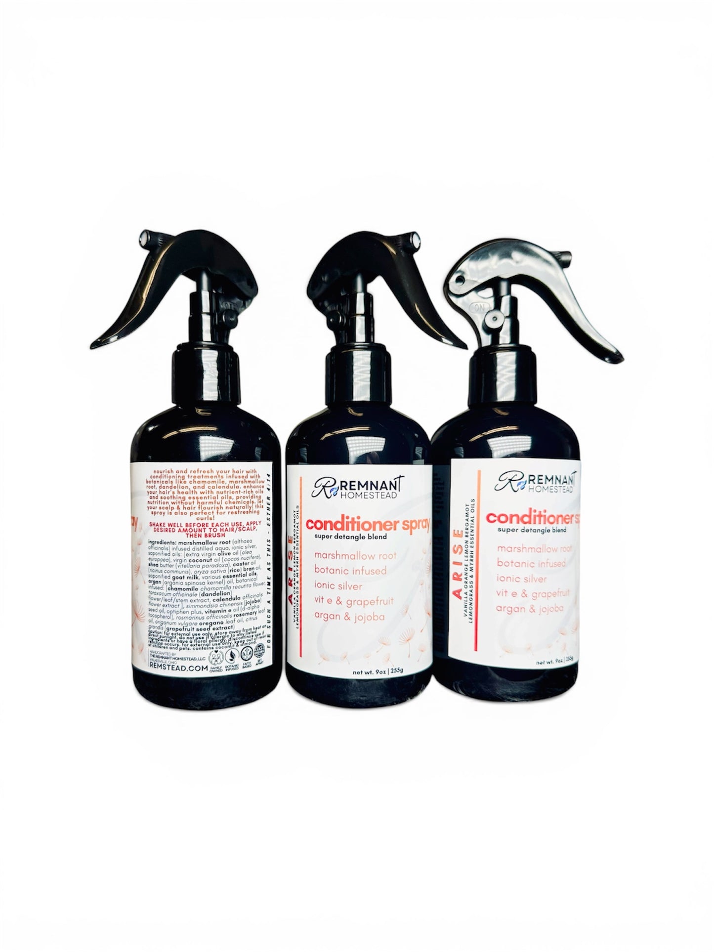Detangle - Leave In Conditioner | Marshmallow Root, Ionic Silver, Vit E, Argan & Jojoba, Goat Milk, Botanic Infused | All Varieties