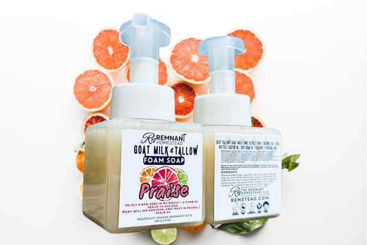 Foam Soap | FRUITY SCENTS | (For Hands & Body) Botanical Infused | Tallow & Goat Milk | Archetype Blend (Copy)