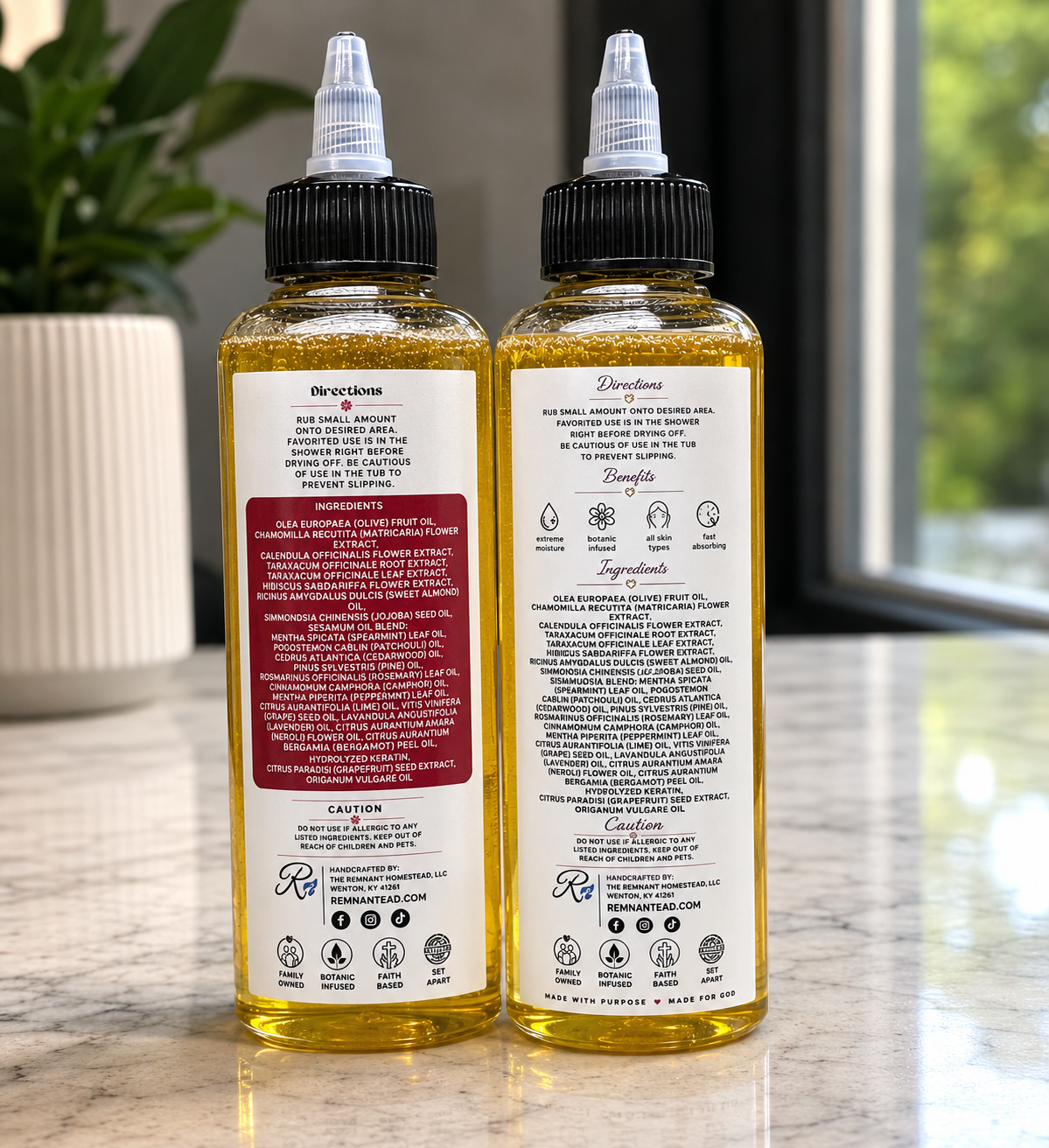 REMNANT OIL -ALL PURPOSE PURE INFUSED OIL| ALL VARIETIES [Shower Oil, Shave, Beard, Bug Repel, Rash, etc]