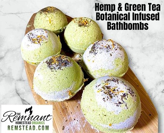 Green Tea Hemp Botanical Bathbombs