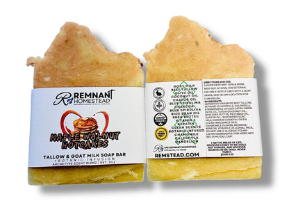 Maple Walnut Hotcakes Tallow & Goat Milk Soap Bar [Archetype Blend] | Botanical Infused
