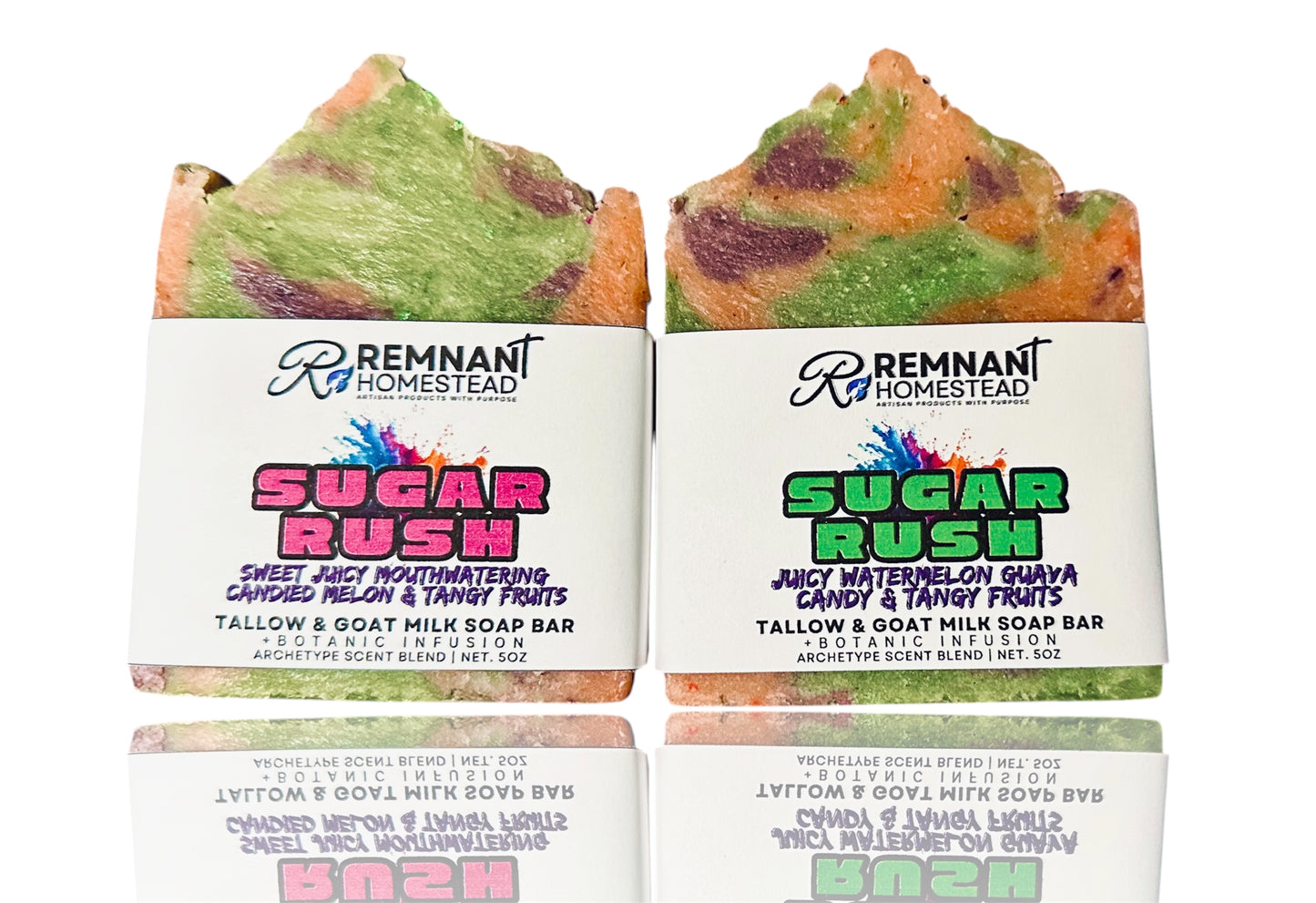 Sugar Rush | Tallow & Goat Milk Soap Bar [Archetype Blend] | Watermelon Candy Tangy Fruit