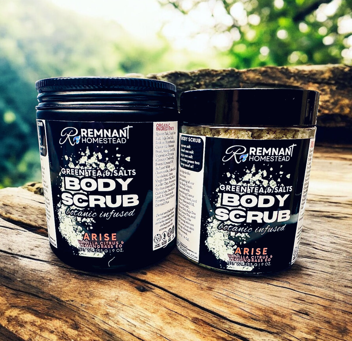 Botanic Body Scrubs, Salts, Hemp Seed, & Matcha Green Tea (All Variations)