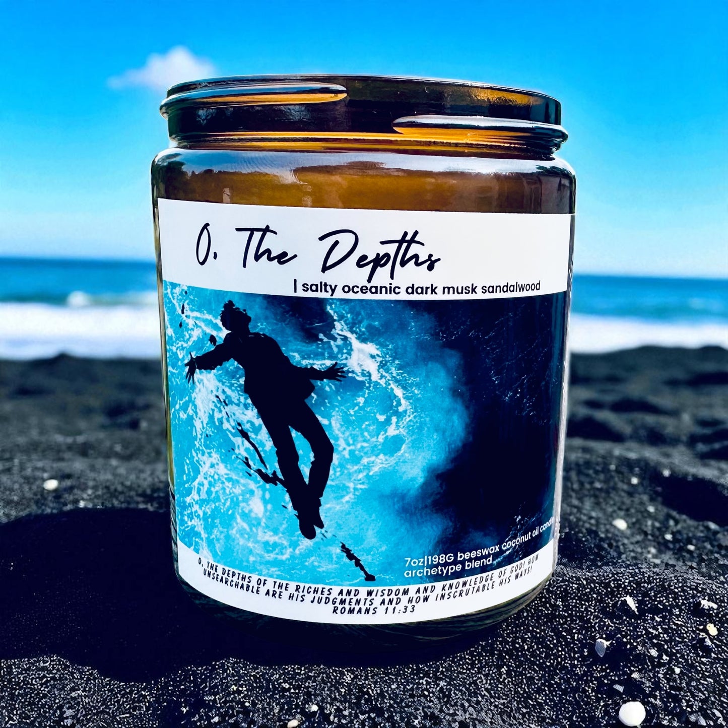 Full Size Beeswax & Coconut Wood Wick Organic Candles -ALL SCENTS- Cherry Wood Wick (EO Blends & Archetype)