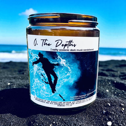 Full Size Beeswax & Coconut Wood Wick Organic Candles -ALL SCENTS- Cherry Wood Wick (EO Blends & Archetype)