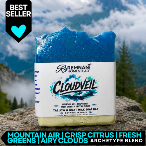Cloudveil (Formerly "SNOW") | Tallow & Goat Milk Soap