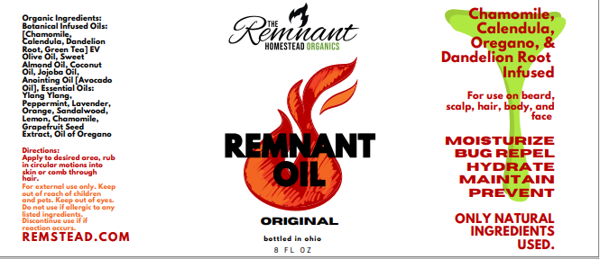 REMNANT OIL -ALL PURPOSE OIL [Shave, Beard, Bug Repel, Rash, etc]