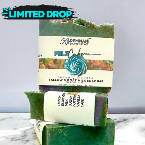 Limited Edition: PBLZ Cake | Tallow & Goat Milk Soap Bar
