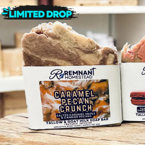 Limited Edition: Caramel Pecan Crunch | Tallow & Goat Milk Soap Bar
