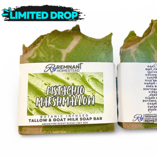 Limited Edition: Pistachio Marshmallow | Tallow & Goat Milk Soap Bar