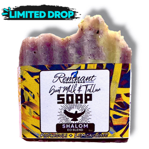 Limited Edition: Shalom Tallow & Goat Milk Soap [Patchouli Lemongrass]